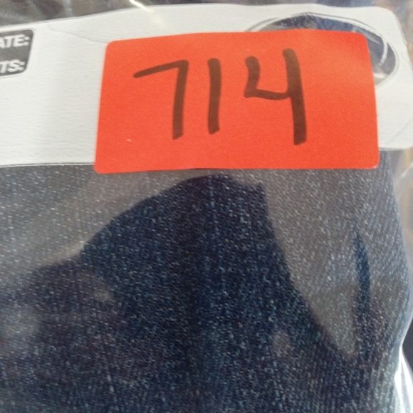 Decree Pants Size 15 Distressed Bootcut Blue Jeans Hole in Knee Worn Bottom Hem - Picture 14 of 15